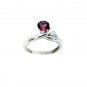 pulchritudinous Garnet 925 Sterling  Red Ring handcrafted L-1in US 5,6,7,8