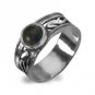 splendid Black Oynx 925 sterling silver Black Ring jaipur L-1.2in US 5,6,7,8