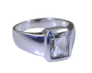 personable green Amethyst 925 Sterling Silver Green Ring handmade  L-1in US 5,6,
