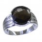flashy Smoky Quartz 925 sterling silver Brown Ring Designer L-1.2in US 5,6,7,8