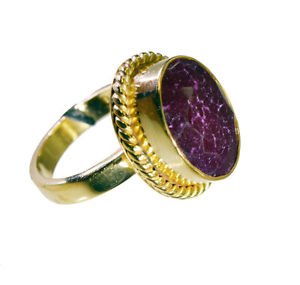 knockout Indi Ruby Copper Red Ring handcrafted L-1in US 5,6,7,8