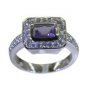 gorgeous Smoky Quartz  925 sterling silver Brown Ring jaipur L-1.2in US 5,6,7,8