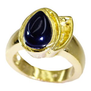 slightly Black onyx Copper Black Ring jewelry L-1in US 5,6,7,8