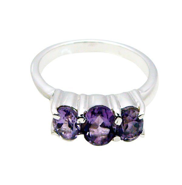 presentable Amethyst Silver Purple Ring exporter L-1in US 5,6,7,8