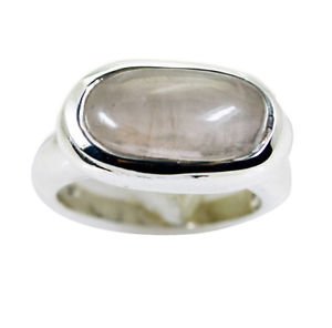fair Rose Quartz Silver Pink Ring suppiler L-1in US 5,6,7,8