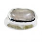 fair Rose Quartz Silver Pink Ring suppiler L-1in US 5,6,7,8