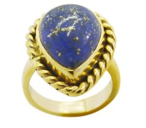 delightful Lapis Lazuli Gold Plated Blue Ring wholesales L-1in US 5,6,7,8