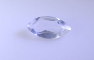 White Marquise Faceted Crystal Quartz loose gemstone 6 X 12 mm 1pc US