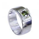 superb Tourmaline Silver Multi Ring jaipur L-1in US 5,6,7,8
