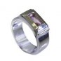 superb Tourmaline Silver Multi Ring jaipur L-1in US 5,6,7,8