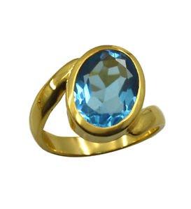 charming Blue Topaz CZ Copper Blue Ring jaipur L-1in US 5,6,7,8