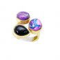 shapely Multi Black onyx Copper Multi Ring gemstone L-1in US 5,6,7,8