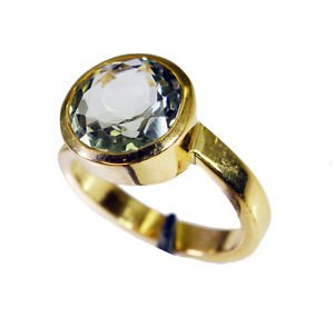 magnificent Green Amethyst Copper Green Ring jewelry L-1in US 5,6,7,8