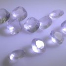 white princess Faceted crystal Quartz India 9 X 9 mm 1pc US