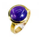 yummy Amethyst Copper Purple Ring gemstones L-1in US 5,6,7,8