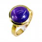 yummy Amethyst Copper Purple Ring gemstones L-1in US 5,6,7,8