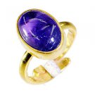 attractive Amethyst Copper Purple Ring jaipur L-1in US 5,6,7,8