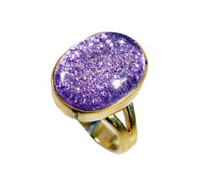 captivating Sunstone Copper Multi Ring Designer L-1in US 5,6,7,8