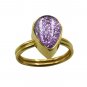 aesthetic Dichroic Glass Copper Multi Ring jewelry L-1in US 5,6,7,8