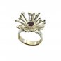 bonnie Garnet 925 Sterling  Red Ring supply L-1in US 5,6,7,8