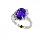 teasing Amethyst Silver Purple Ring supply L-1in US 5,6,7,8