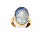 elegant Prehnite Copper Green Ring suppiler L-1in US 5,6,7,8