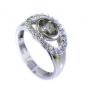 stunning Tourmaline Silver Multi Ring gemstone L-1in US 5,6,7,8