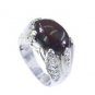 stunning Tourmaline Silver Multi Ring gemstone L-1in US 5,6,7,8