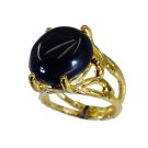 nice Black onyx Copper Black Ring jaipur L-1in US 5,6,7,8