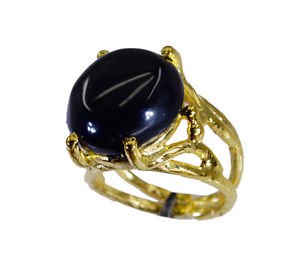 nice Black onyx Copper Black Ring jaipur L-1in US 5,6,7,8