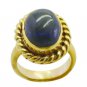 good-looking Lapis Lazuli Gold Plated Blue Ring indian L-1in US 5,6,7,8