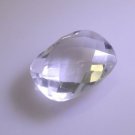 white Emerald cut Chacker crystal Quartz gems 12 X 16 mm 1pc US
