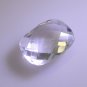 white Emerald cut Chacker crystal Quartz gems 12 X 16 mm 1pc US