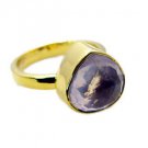 splendid Rose Quartz Copper Pink Ring jewellery L-1in US 5,6,7,8