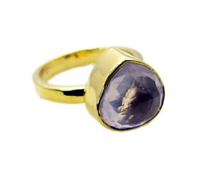 splendid Rose Quartz Copper Pink Ring jewellery L-1in US 5,6,7,8