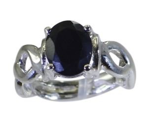 comely Black Oynx 925 sterling silver Black Ring wholesale L-1.2in US 5,6,7,8