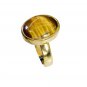 bonny Tiger eye Copper Brown Ring gemstones L-1in US 5,6,7,8