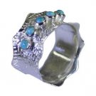 pleasant Turquoise 925 Sterling Silver Multi Ring wholesales L-1in US 5,6,7,8