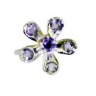 toothsome Amethyst Silver Purple Ring india  L-1in US 5,6,7,8