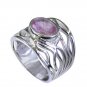 resplendent Tourmaline Silver Multi Ring wholesales L-1in US 5,6,7,8