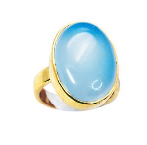 inviting Blue Chalcedony Copper Blue Ring wholesale L-1in US 5,6,7,8