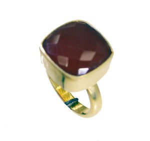 sightly Red onyx Copper Red Ring india  L-1in US 5,6,7,8