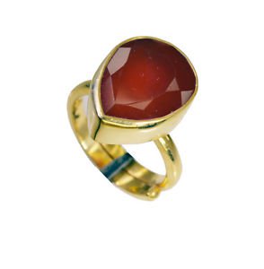 toothsome Red onyx Copper Red Ring suppiler L-1in US 5,6,7,8