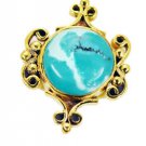 refined Turquoise Copper Turquoise Ring india  L-1in US 5,6,7,8