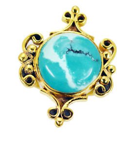 refined Turquoise Copper Turquoise Ring india  L-1in US 5,6,7,8
