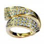 pretty-pretty White CZ Copper White Ring gemstone L-1in US 5,6,7,8
