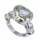 sublime Green Amethyst Silver Green Ring wholesales L-1in US 5,6,7,8 Sz 8