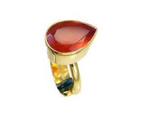 pleasant Red onyx Copper Red Ring india  L-1in US 5,6,7,8