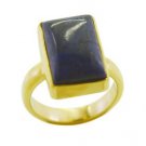 enticing Lapis Lazuli Gold Plated Blue Ring india  L-1in US 5,6,7,8