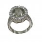 pleasant green Amethyst 925 Sterling Silver Green Ring handcrafted L-1in US 5,6,
